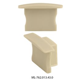 ML-762.013.43.0 Koncovka bez otvoru pro VT, stříbrná barva, 1 ks