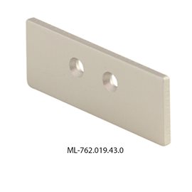 ML-762.019.43.0 Koncovka bez otvoru pro NS, stříbrná barva, 1 ks