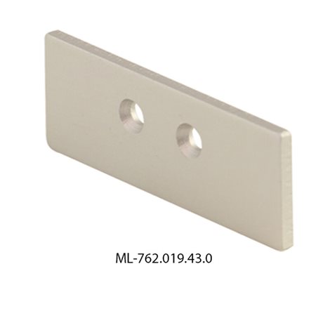 ML-762.019.43.0 Koncovka bez otvoru pro NS, stříbrná barva, 1 ks