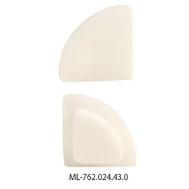 ML-762.024.43.0 Koncovka bez otvoru pro RA, bílá barva, 1ks