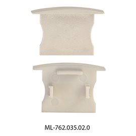 ML-762.035.02.0 Koncovka pro AC bez otvoru, stříbrná barva, 1ks