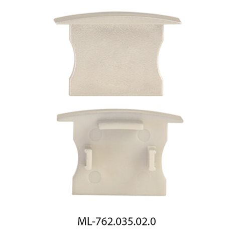 ML-762.035.02.0 Koncovka pro AC bez otvoru, stříbrná barva, 1ks