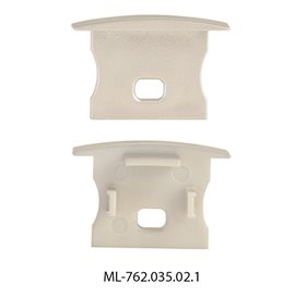 ML-762.035.02.1 Koncovka pro AC s otvorem, stříbrná barva, 1ks