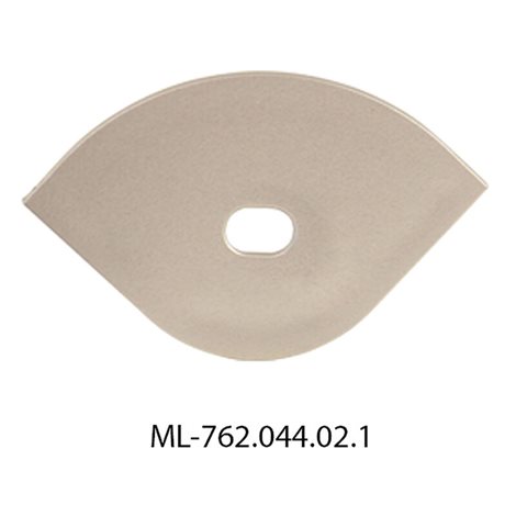 ML-762.044.02.1 Koncovka pro RL s otvorem, stříbrná barva, 1 ks