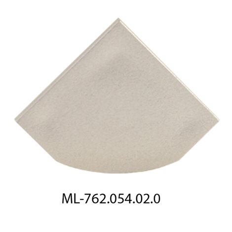ML-762.054.02.0 Koncovka pro RT bez otvoru, stříbrná barva, 1 ks