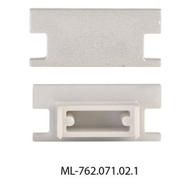 ML-762.071.02.0 Koncovka pro BD bez otvoru, stříbrná barva, 1 ks