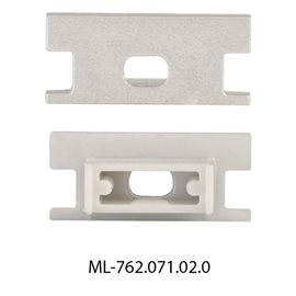 ML-762.071.02.1 Koncovka pro BD s otvorem, stříbrná barva, 1 ks