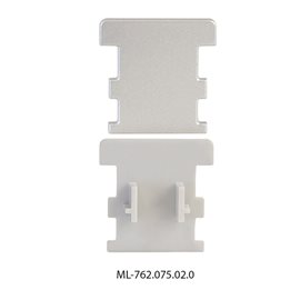 ML-762.075.02.0 Koncovka pro BV bez otvoru, stříbrná barva, 1 ks
