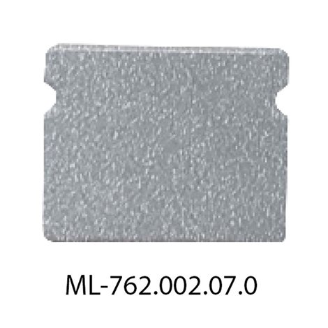 ML-762.002.07.0 Koncovka bez otvoru pro PT stříbrná barva, 1 ks