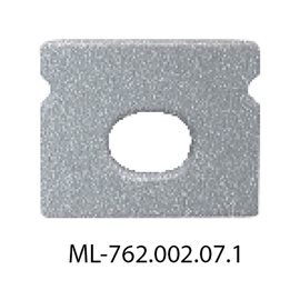 ML-762.002.07.1 Koncovka s otvorem pro PT, stříbrná barva, 1 ks