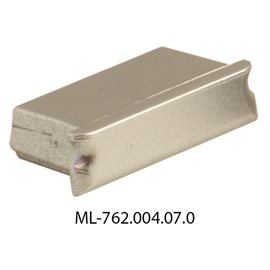 ML-762.004.07.0 Koncovka bez otvoru pro PZ, stříbrná barva, 1 ks