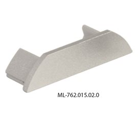 ML-762.015.02.0 Koncovka bez otvoru pro PX, stříbrná barva, 1 ks