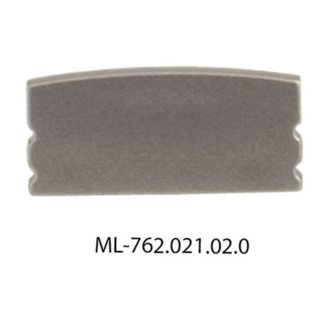 ML-762.021.02.0 Koncovka pro PH bez otvoru, stříbrná barva, 1 ks