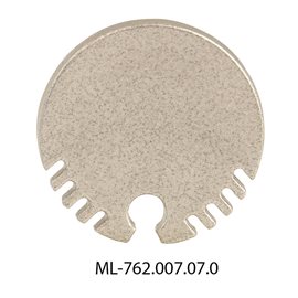 ML-762.007.07.0 Koncovka bez otvoru pro ZX, stříbrná barva, 1 ks