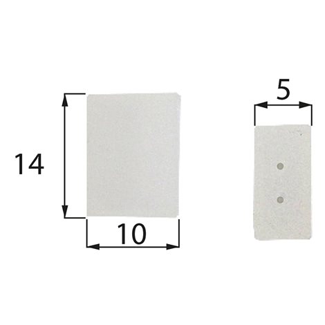 ML-110.010.60.1 Plastová koncovka pro LED pásky IP68, 10 mm široký PCB, s otvory