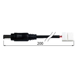 ML-112.023.90.0 Power konektor pro LED pásky o šíři 10 mm - vidlice s připojením k pásku