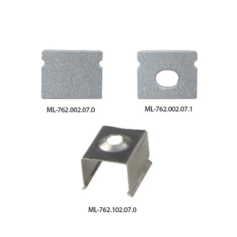 ML-761.002.07.2 Přisazený hliníkový profil PT, 10x8 mm, včetně matného difuzoru, 2 m 3