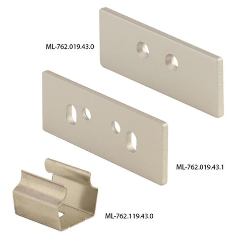 ML-761.021.43.2 Nástěnný hliníkový profil NS, 18x49 mm, včetně čirého difuzoru, 2 m 4