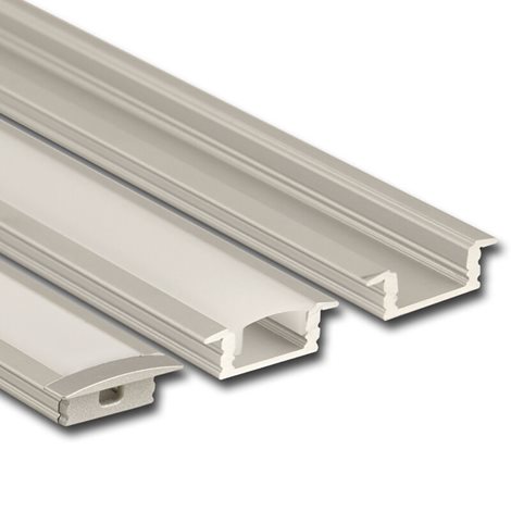 ML-761.028.02.1 Vestavný hliníkový profil VS, 24x8 mm, včetně matného difuzoru, 1 m 2