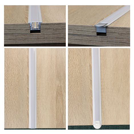 ML-761.032.02.2 Vestavný hliníkový profil VL, 22x13 mm, včetně mléčného difuzoru, 2 m 3