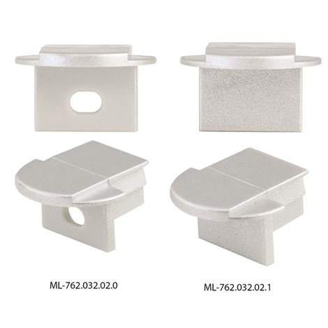 ML-761.032.02.2 Vestavný hliníkový profil VL, 22x13 mm, včetně mléčného difuzoru, 2 m 4