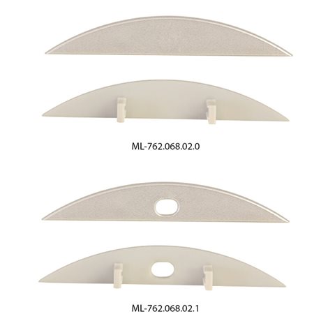 ML-761.068.02.2 Nášlapný hliníkový profil BH, 52x8 mm, včetně mléčného difuzoru, 2 m 3