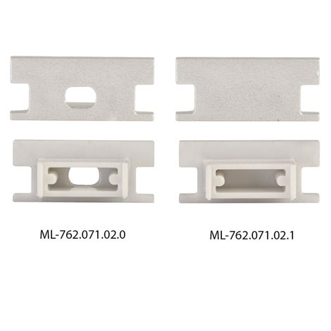 ML-761.071.02.2 Nášlapný hliníkový profil BD, 19x9 mm, včetně mléčného difuzoru, 2 m 3