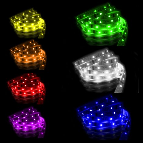 ML-123.580.60.0 LED pásek SMD5050 RGB, 30LED/m, 7,2W/m, DC12V, 280lm/m, IP20, 10mm, 5m 5