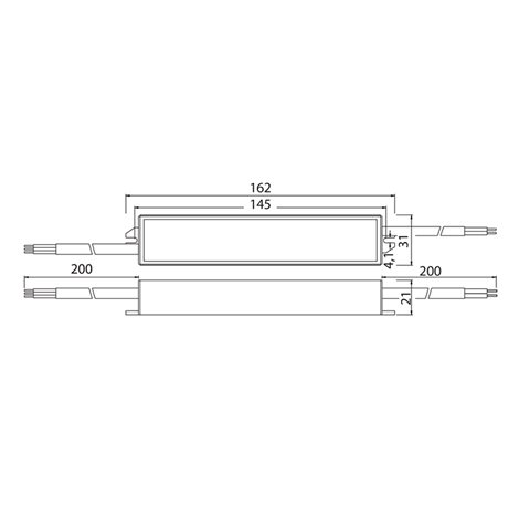 ML-732.027.45.0 Napájecí zdroj 18W 1,5A 12V IP67 157x27x21mm 3