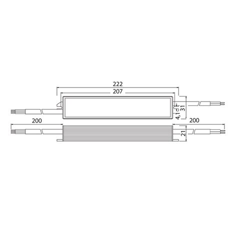ML-732.028.45.0 Napájecí zdroj 30W 2,5A 12V IP67 180x33x23mm 3