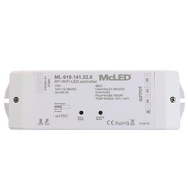 ML-910.141.22.0 RF a Wifi přijímač - řízení jasu, CCT, RGBW, 4 kanály, 4x 5A, 12-36V