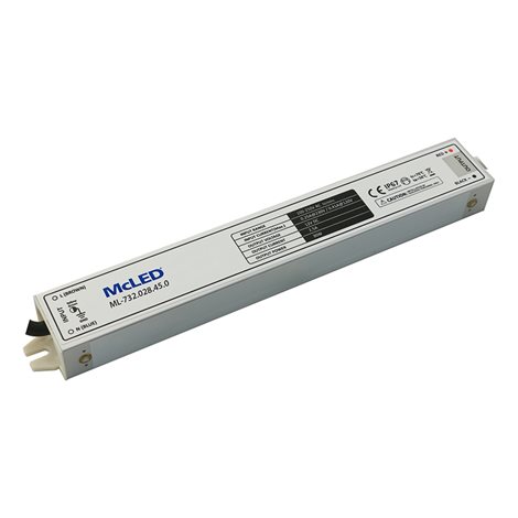 ML-732.028.45.0 Napájecí zdroj 30W 2,5A 12V IP67 180x33x23mm 2