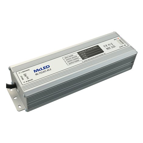 ML-732.031.45.0 Napájecí zdroj 150 W, DC12V/12,5A, IP67, hliníkové provedení 1