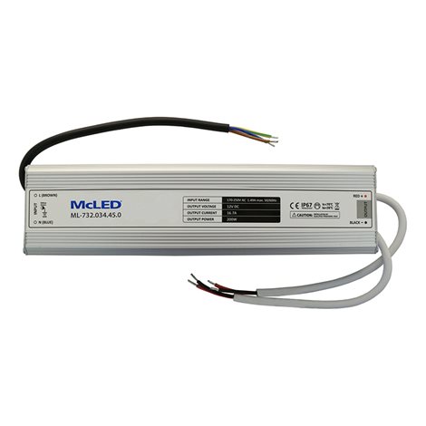ML-732.034.45.0 Napájecí zdroj 200 W, DC12V/16,7A, IP67, hliníkové provedení 2