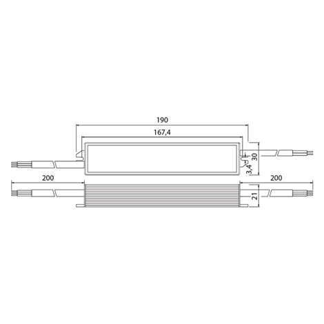 ML-732.059.45.1 Napájecí zdroj 30 W, DC24V/1,25A, IP67, hliníkové provedení 2