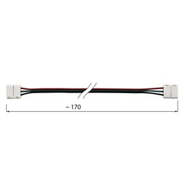 ML-112.002.21.4 Flexibilní spojka double white LED pásků šíře 10 mm, 3 piny