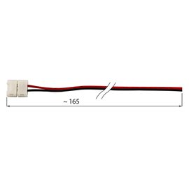 ML-112.003.21.3 Připojovací konektor jednobarevných LED pásků šíře 8 mm, 2 piny, pro 120x3528