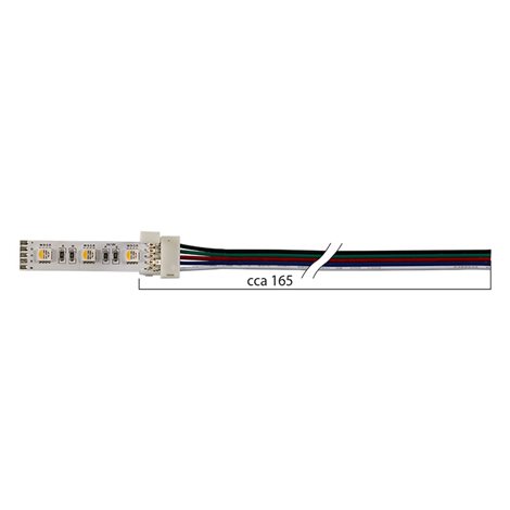 ML-112.003.21.6 Připojovací konektor RGBW LED pásků šíře 12 mm, 5 pinů 2