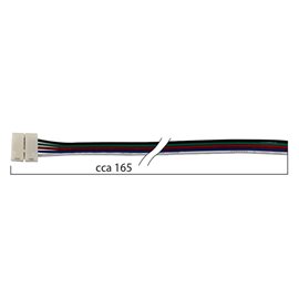 ML-112.003.21.6 Připojovací konektor RGBW LED pásků šíře 12 mm, 5 pinů