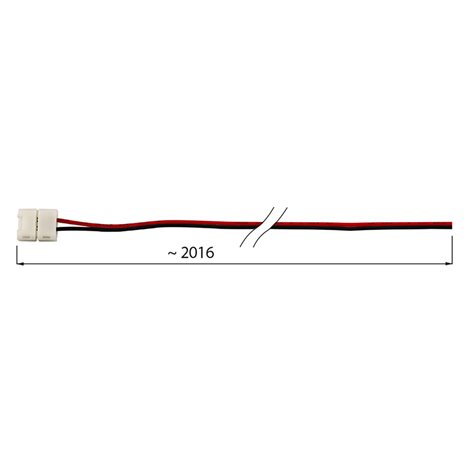 ML-112.004.21.3 Připojovací konektor jednobarevných LED pásků šíře 8 mm, 2 piny, délka 2 m 2