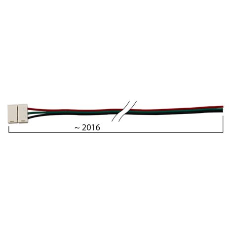 ML-112.004.21.4 Připojovací konektor double white LED pásků šíře 10 mm, 3 piny, délka 2 metry, 20AWG 1