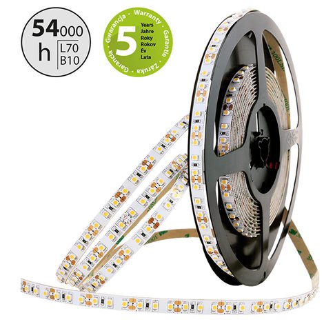 ML-126.231.60.0 LED pásek SMD3528 teple bílý, 120LED/m, IP20, DC 24V, 8mm, 5m