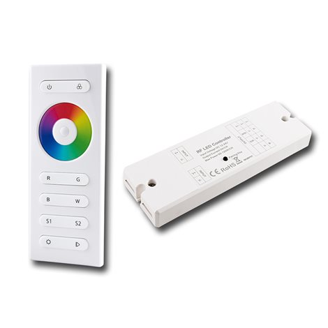 ML-910.547.22.1 Sada RF ovladač - RGBW, 1 zóna, bílý + přijímač