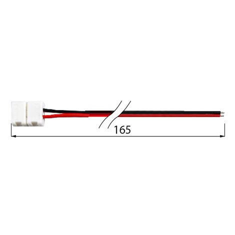 ML-112.003.21.2 Připojovací konektor jednobarevných LED pásků šíře 10 mm, 2 piny