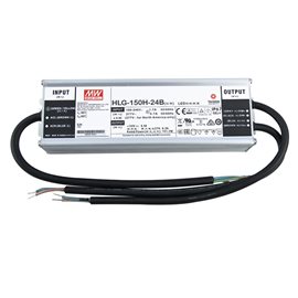 ML-732.217.58.1 Napájecí zdroj Mean Well HLG-150H-24B, 150 W, DC24V/6,3A, IP67, kovové provedení
