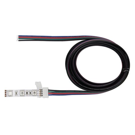 ML-112.004.21.5 Připojovací konektor RGB LED pásků šíře 10 mm, 4 piny, délka 2 metry, 20AWG 2