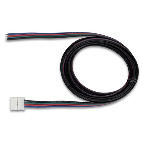 ML-112.004.21.5 Připojovací konektor RGB LED pásků šíře 10 mm, 4 piny, délka 2 metry, 20AWG 1
