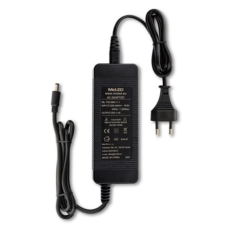ML-732.068.11.1 Napájecí adaptér 96W, DC24V/4A, IP20, černý plast, s vidlicí 2