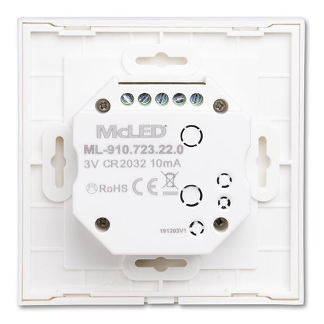 ML-910.723.22.0 RF otočný nástěnný ovladač – CCT, 1 zóna 2