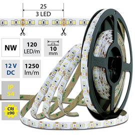 ML-121.816.60.0 LED pásek SMD2835 NW, 120LED/m, 14W/m, 1250lm/m, IP54, DC 12V, 10mm, 5m